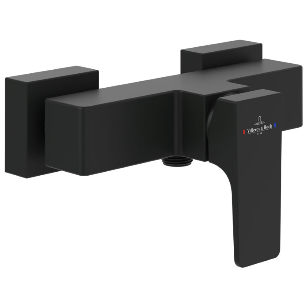 Cutout image of Villeroy & Boch Architectura Square Matt Black Exposed Shower Valve